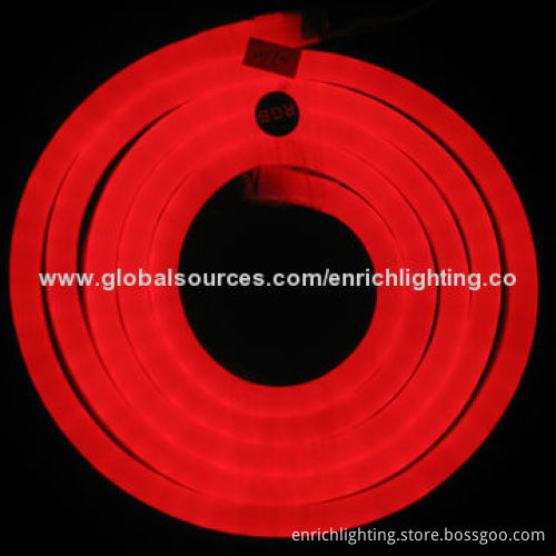 24V DC LED Neon Flex Lights, Color Changing, Sized 16 x 28mm, 14.4W/m Power, 5050 SMD-70-piece, IP65New